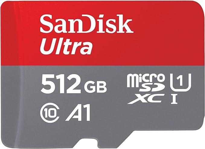 512GB Micro SD Card - Up to 150MB/s (SDSQUAC-512G-GN6MA)